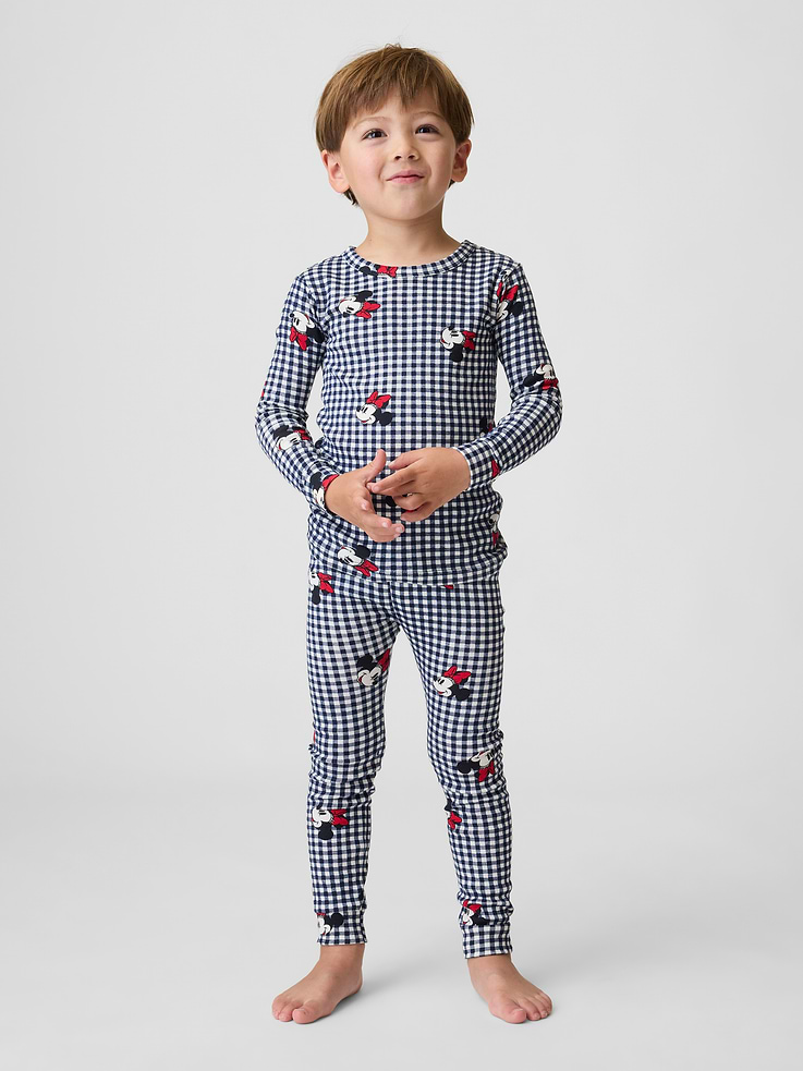Image 5 of 5, Kids & babyGap × Disney Minnie Mouse Print PJ Set