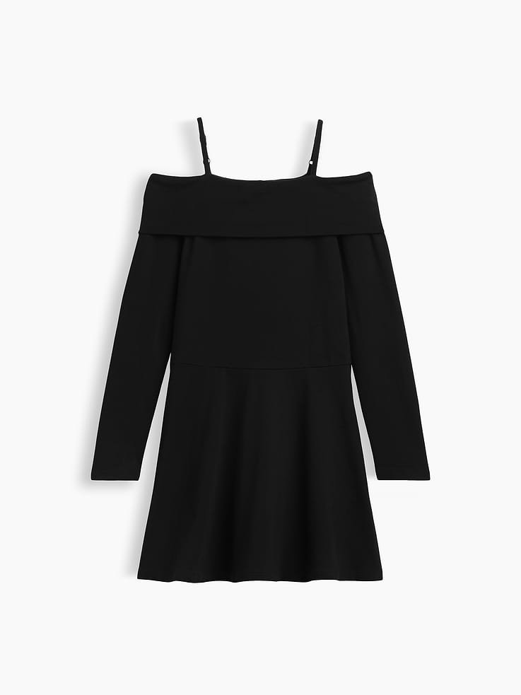 Image number 2 showing, Kids Jersey Off-Shoulder Dress