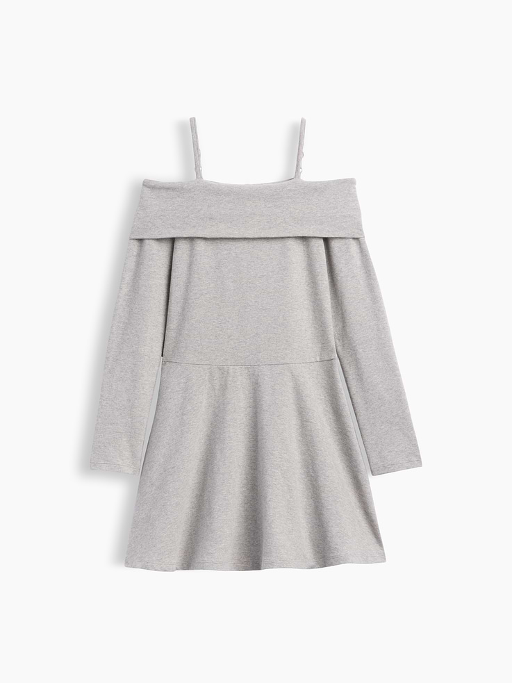 Image number 2 showing, Kids Jersey Off-Shoulder Dress