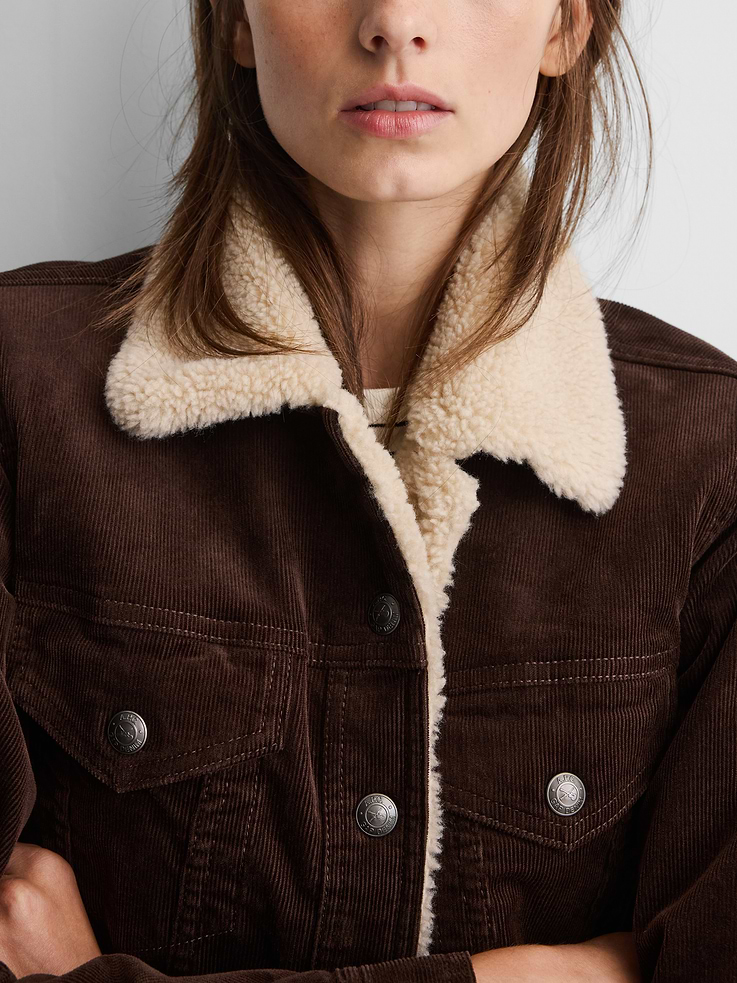Image 5 of 10, Gap × A.P.C. Icon Corduroy Crop Jacket, Cardmember Early Access