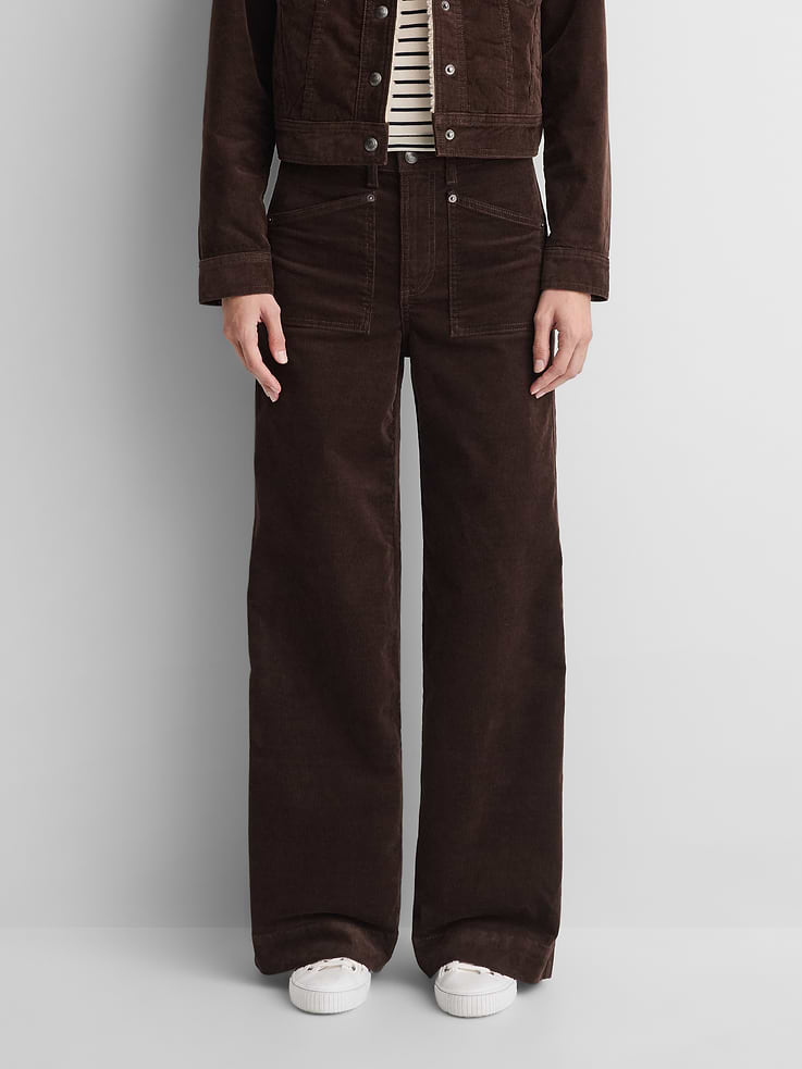 Image 2 of 9, Gap × A.P.C. High Rise Corduroy Stride Pants, Cardmember Early Access