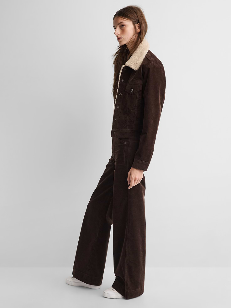Image 3 of 9, Gap × A.P.C. High Rise Corduroy Stride Pants, Cardmember Early Access
