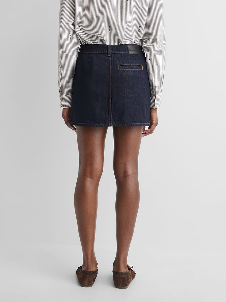 Image 5 of 10, Gap × A.P.C. Denim Mini Skirt, Cardmember Early Access