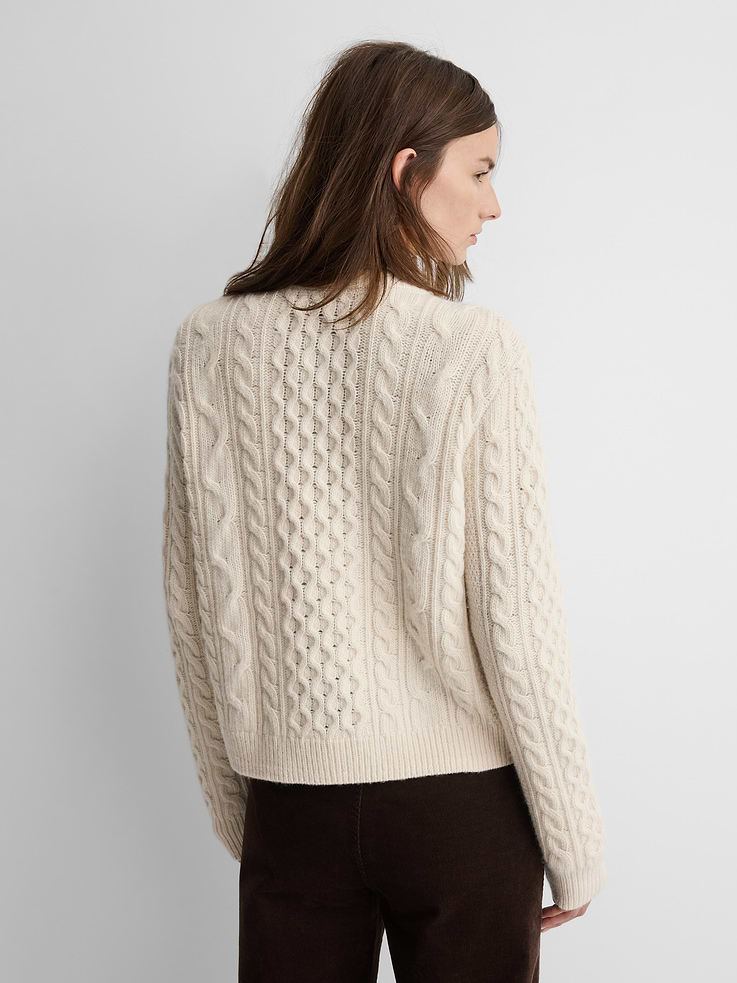 Image 2 of 8, Gap × A.P.C. Wool Cable-Knit Cardigan, Cardmember Early Access