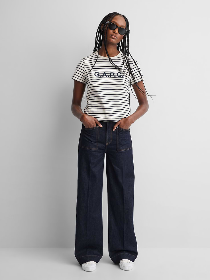 Image 3 of 6, Gap × A.P.C. Logo T-Shirt, Cardmember Early Access