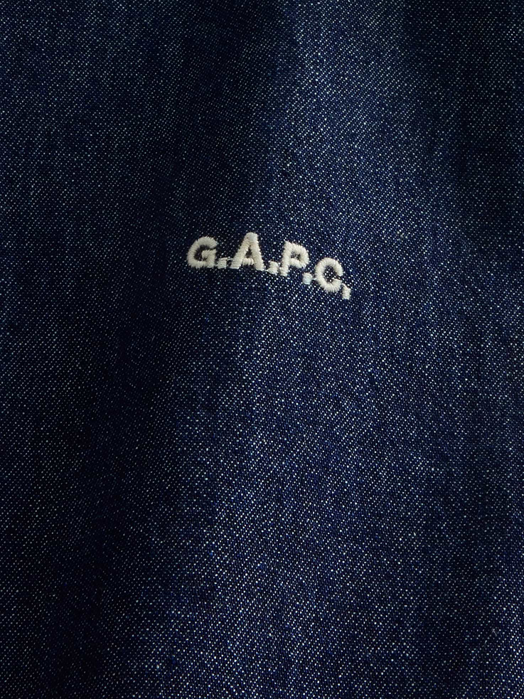 Image 5 of 8, Gap × A.P.C. Denim Relaxed Shirt, Cardmember Early Access