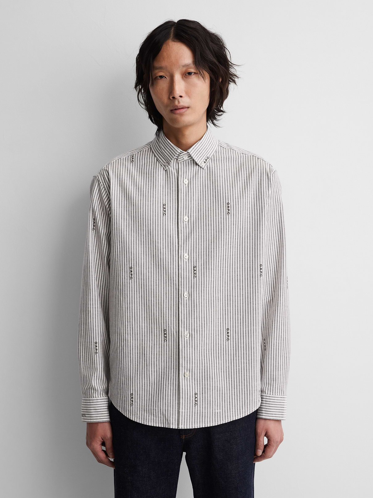 Gap × A.P.C. Relaxed Logo Oxford Shirt