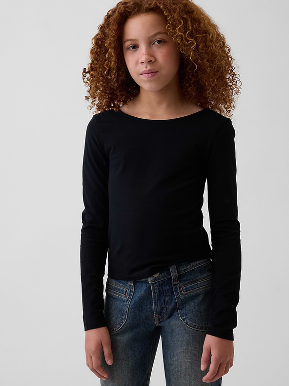 Kids Scoop-Back Fitted T-Shirt