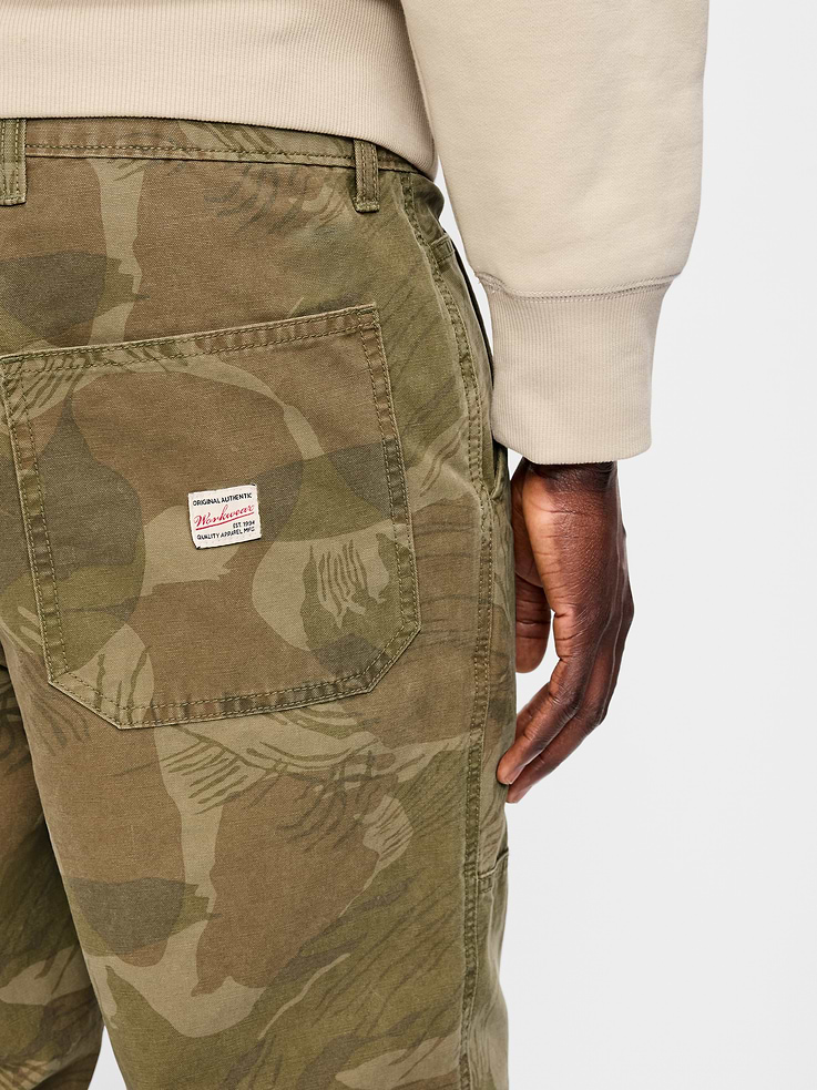 L'image numéro 5 présente Pantalon de travail ample années 90 en toile