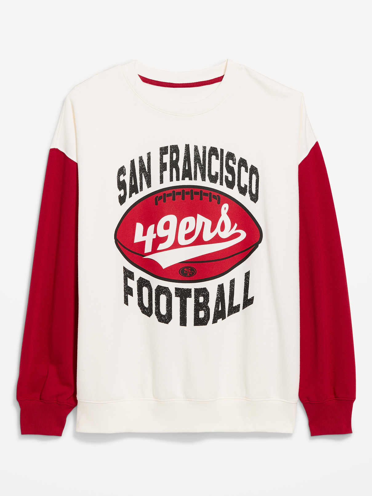 Image number 4 showing, San Francisco 49ers Oversized Fleece Sweatshirt for Women