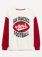 Image number 4 showing, San Francisco 49ers Oversized Fleece Sweatshirt for Women