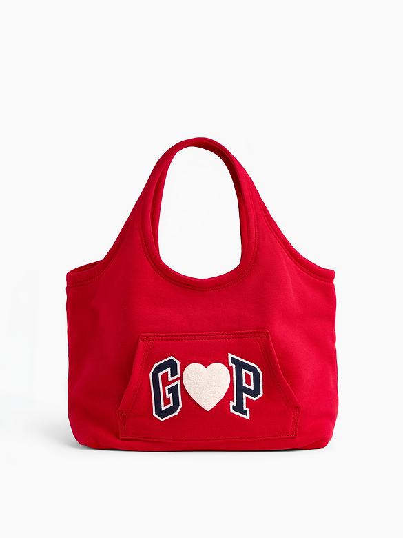 Small Heart Hoodie Tote