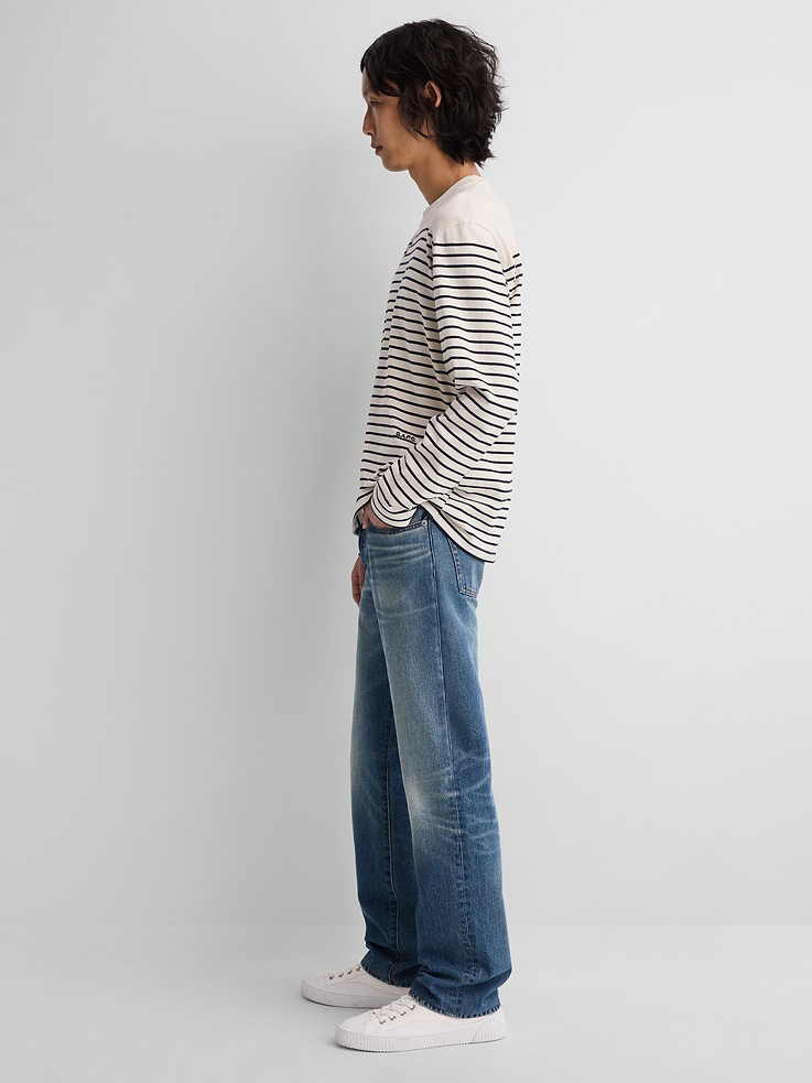 Image 3 of 9, Gap × A.P.C. Japanese Denim Relaxed Straight Jeans, Cardmember Early Access