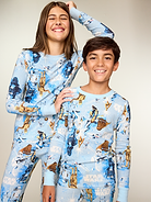 Image 1 of 1, crew neck, long sleeves, coordinating pajama pants, elasticized waistband, licensed graphic, © & ™ Lucasfilm, Ltd, Product #1184855