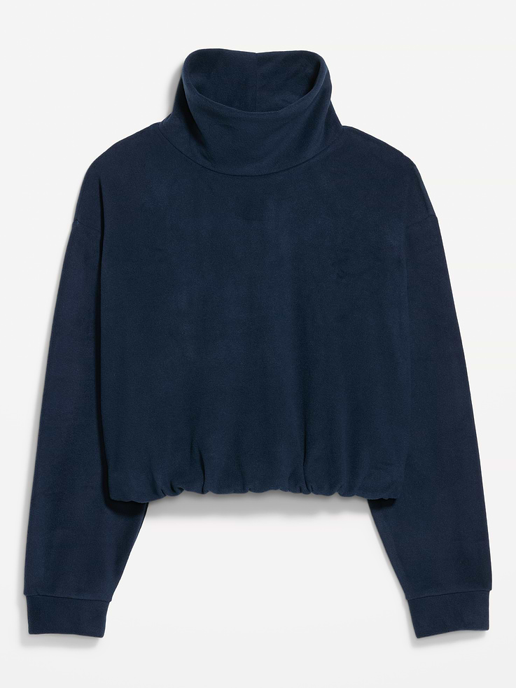 Image 7 of 7, Performance Fleece Funnel Neck Pullover