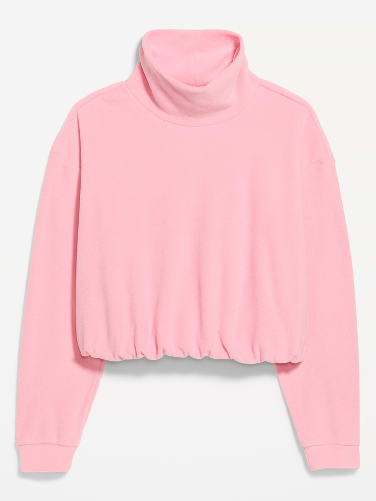 Image 4 of 4, Performance Fleece Funnel Neck Pullover