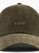 Image 5 of 5, Gap × A.P.C. Logo Corduroy Baseball Hat