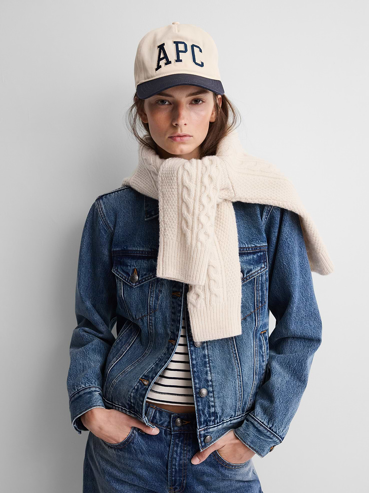 Image 2 of 5, Gap × A.P.C. Logo Baseball Hat, Cardmember Early Access