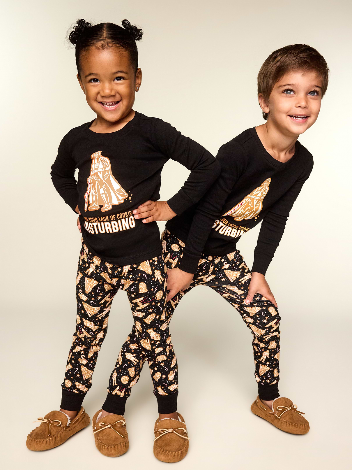 Image 1 of 4, crew neck, long sleeves, matching pajama bottoms, elasticized waistband, licensed graphic, © & ™ Lucasfilm, Ltd, Product #910451