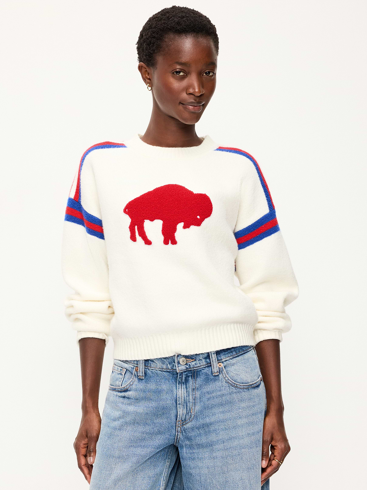 Buffalo Bills Cropped Sweater for Women