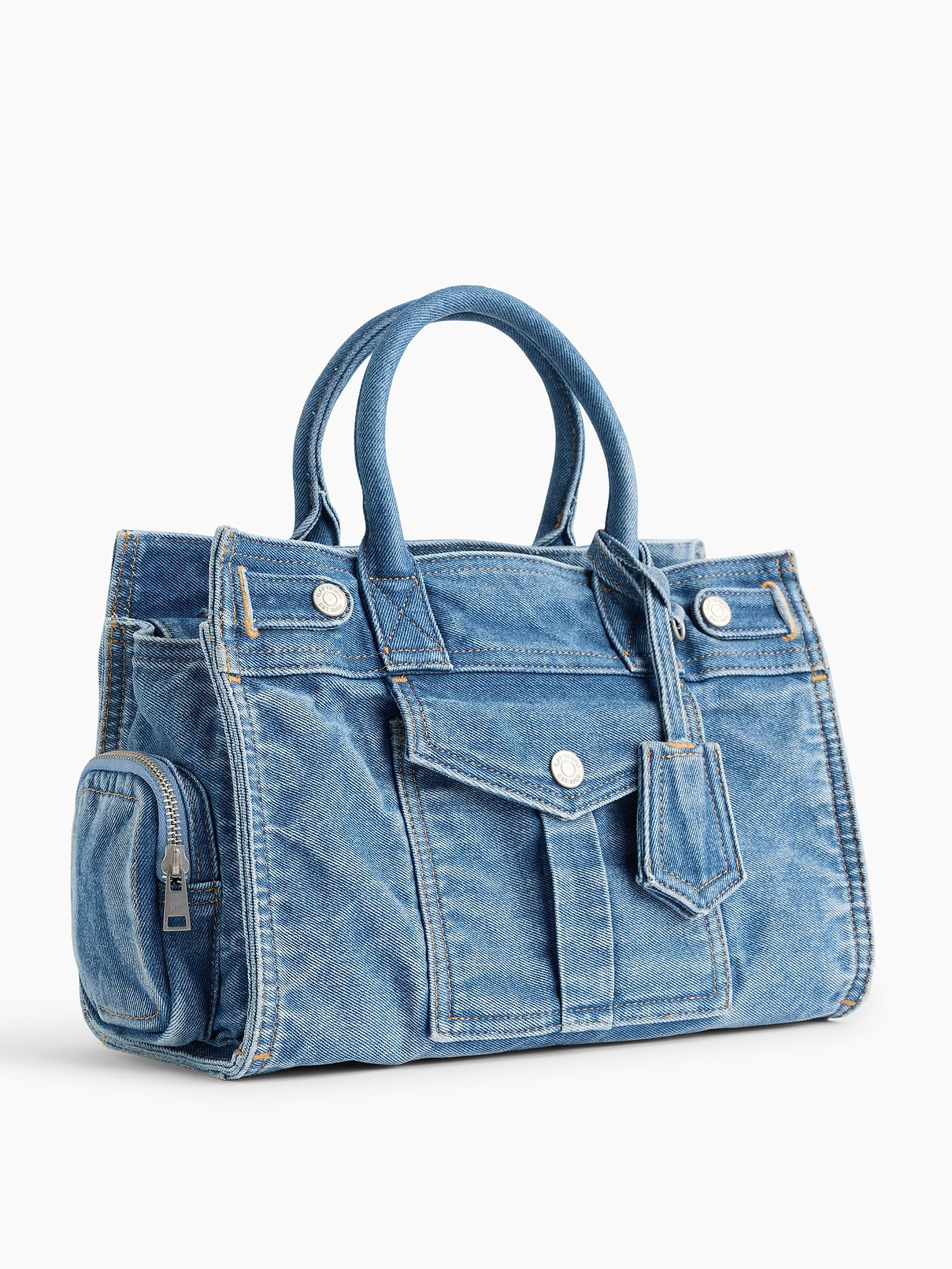 Image number 3 showing, Denim Five Pocket Satchel