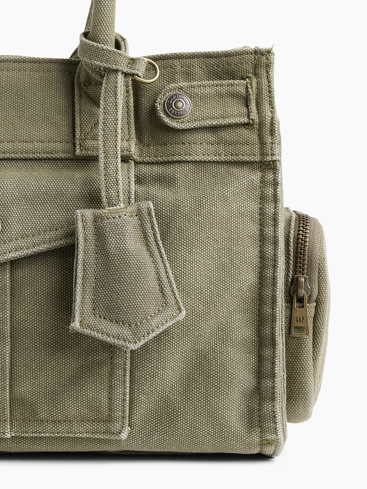 Image number 6 showing, Canvas Five Pocket Satchel