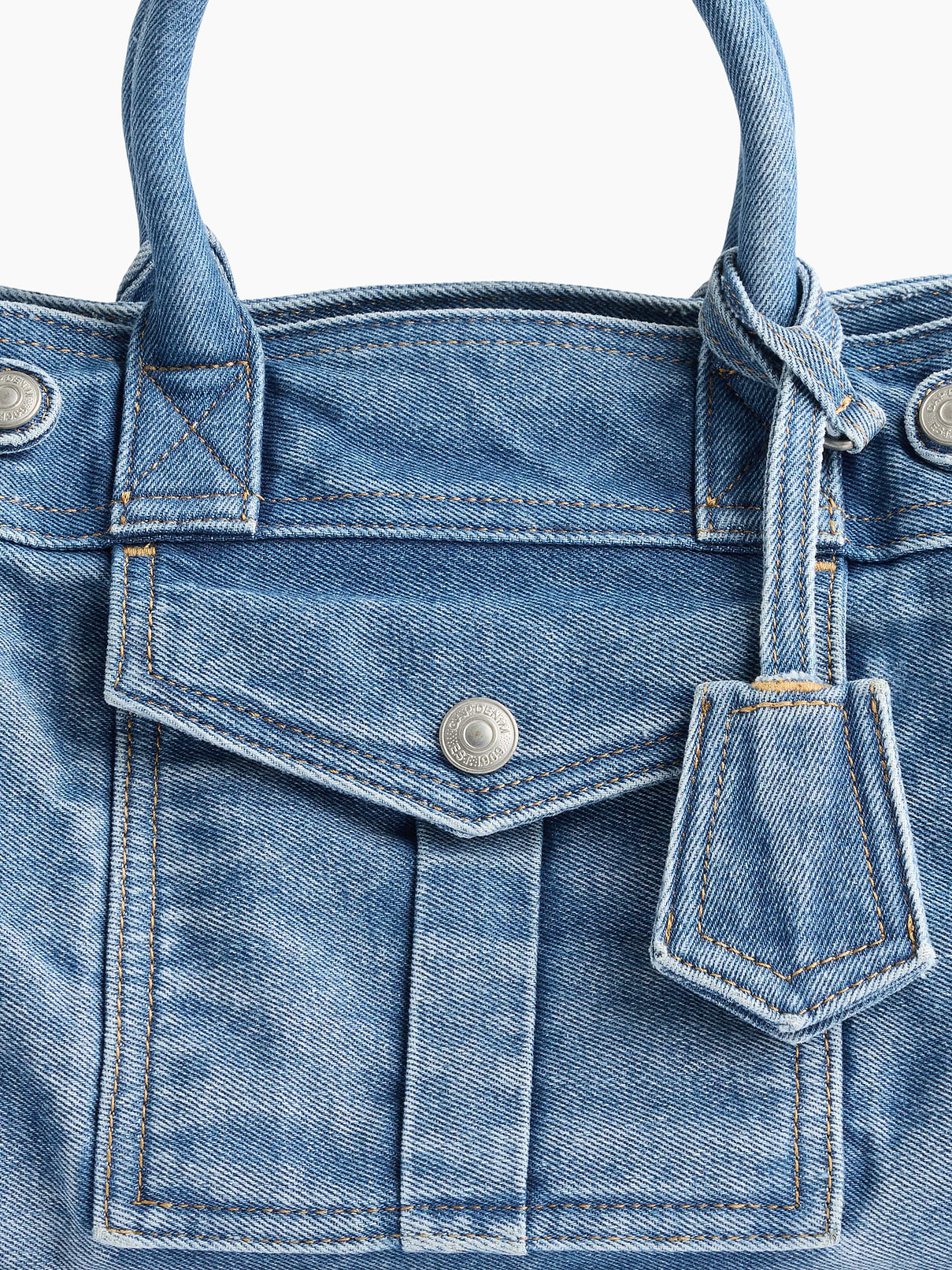 Image number 6 showing, Denim Five Pocket Satchel