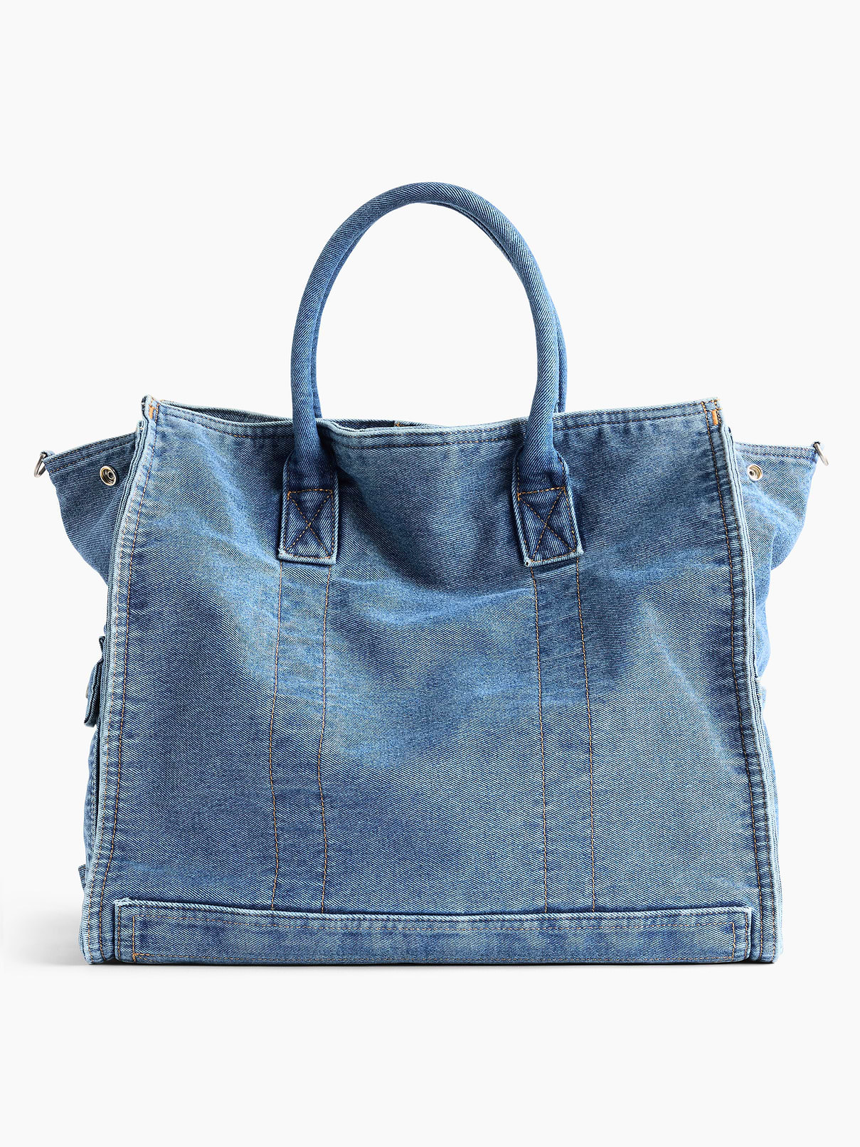 Image number 4 showing, Large Denim Five Pocket Tote