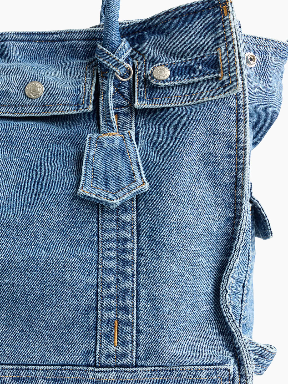 Image number 5 showing, Large Denim Five Pocket Tote