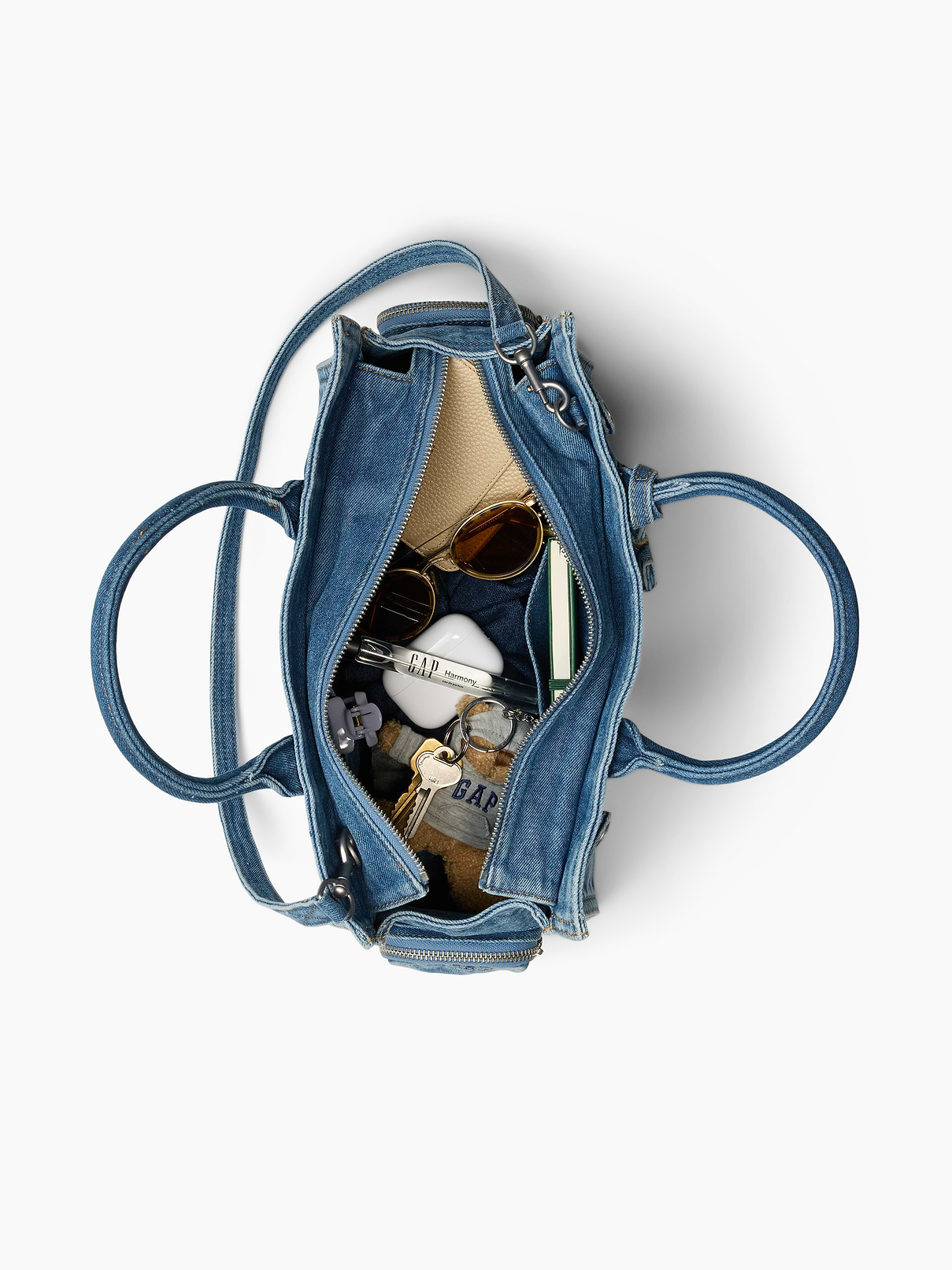 Image number 8 showing, Denim Five Pocket Satchel
