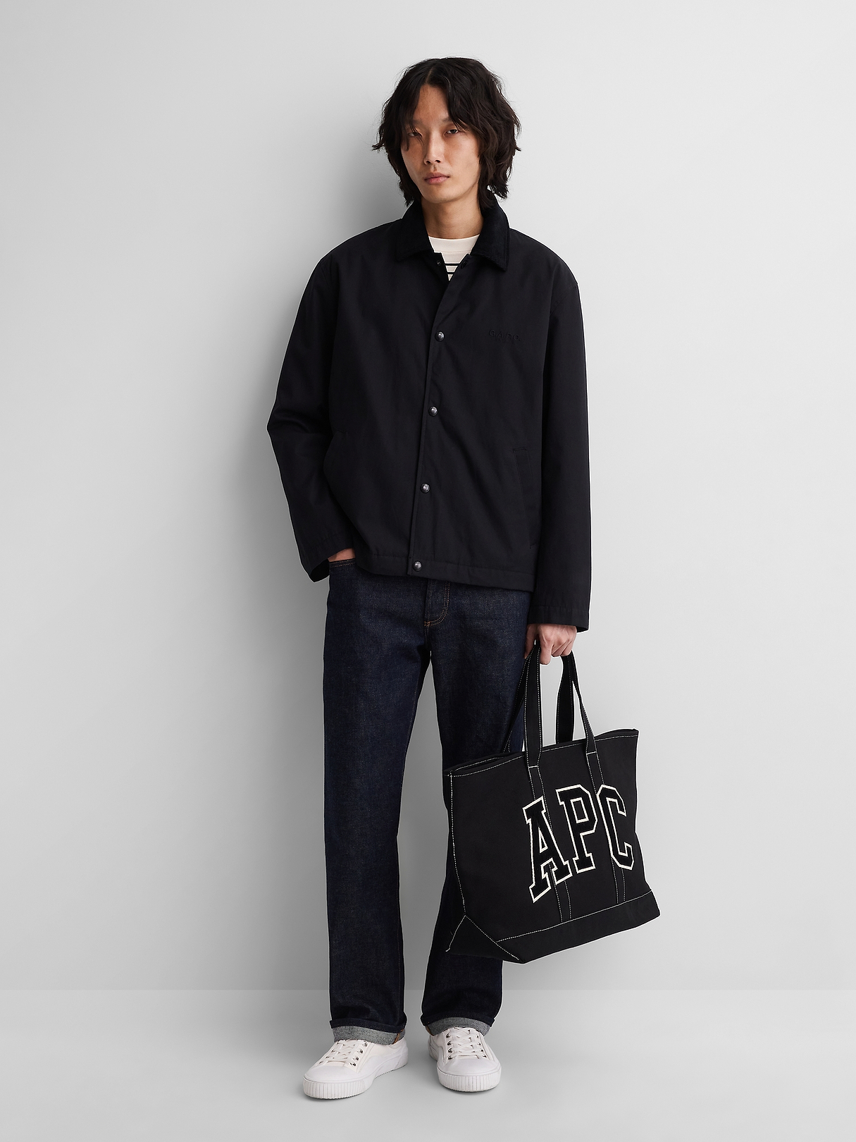 Gap × A.P.C. Coated Canvas Coaches Jacket | Gap