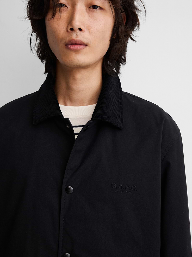 Image 5 of 10, Gap × A.P.C. Coated Canvas Coaches Jacket, Cardmember Early Access