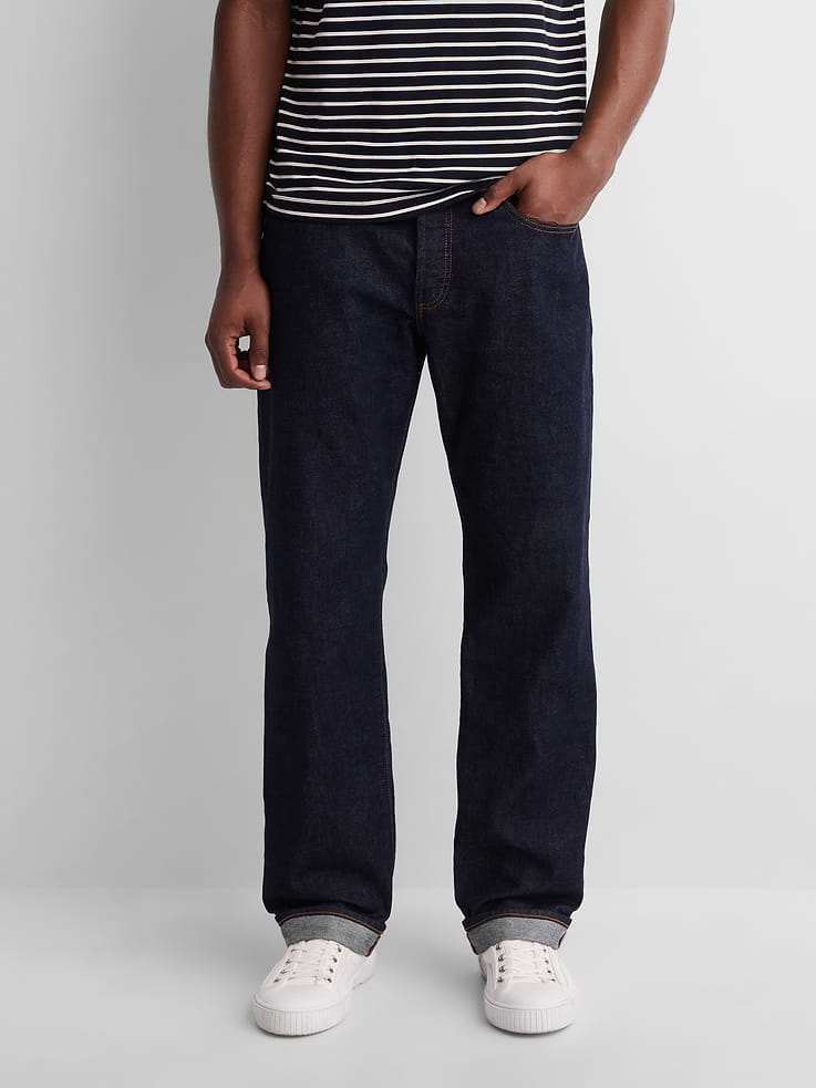 Image 2 of 10, Gap × A.P.C. Japanese Denim Relaxed Straight Jeans, Cardmember Early Access