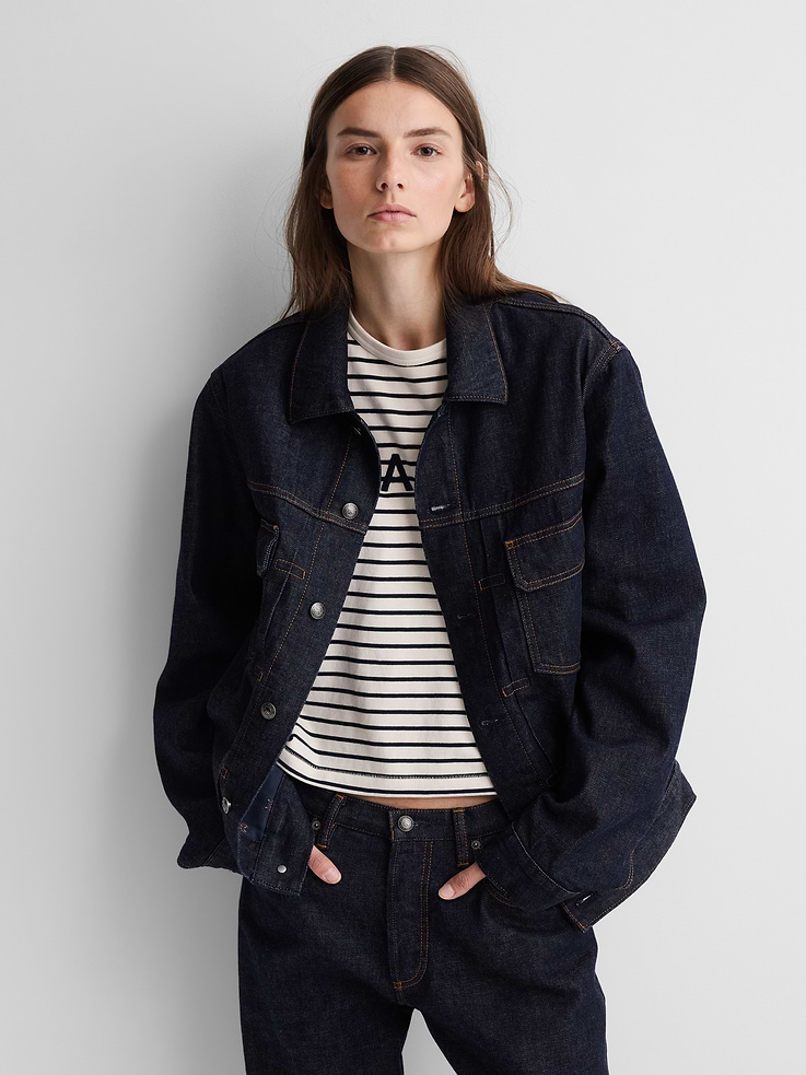 Image 6 of 10, Gap × A.P.C. Japanese Denim Relaxed Straight Jeans, Cardmember Early Access