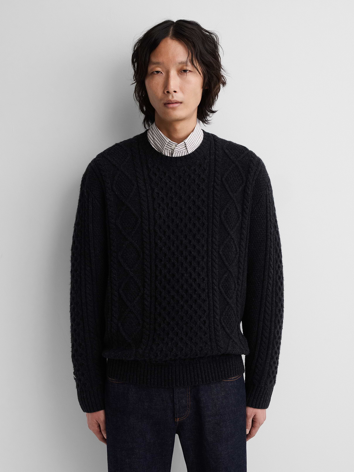 Gap × A.P.C. Wool Cable-Knit Sweater
