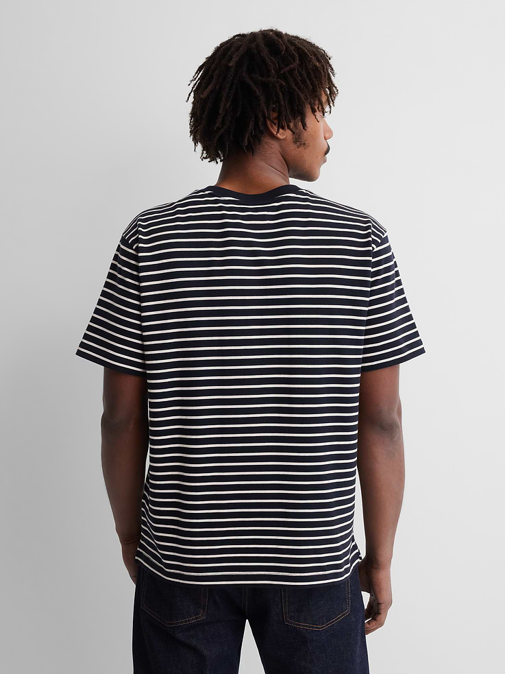 Image 3 of 8, Gap × A.P.C. Logo Stripe T-Shirt