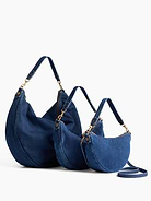 Image number 6 showing, Small Denim Crescent Crossbody