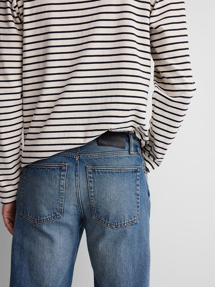 Image 6 of 9, Gap × A.P.C. Japanese Denim Relaxed Straight Jeans, Cardmember Early Access