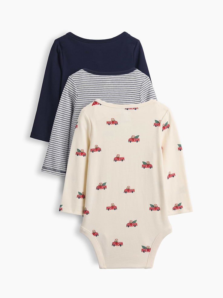 Image 2 of 3, Baby First Favorites Organic Cotton Bodysuit (3-Pack)