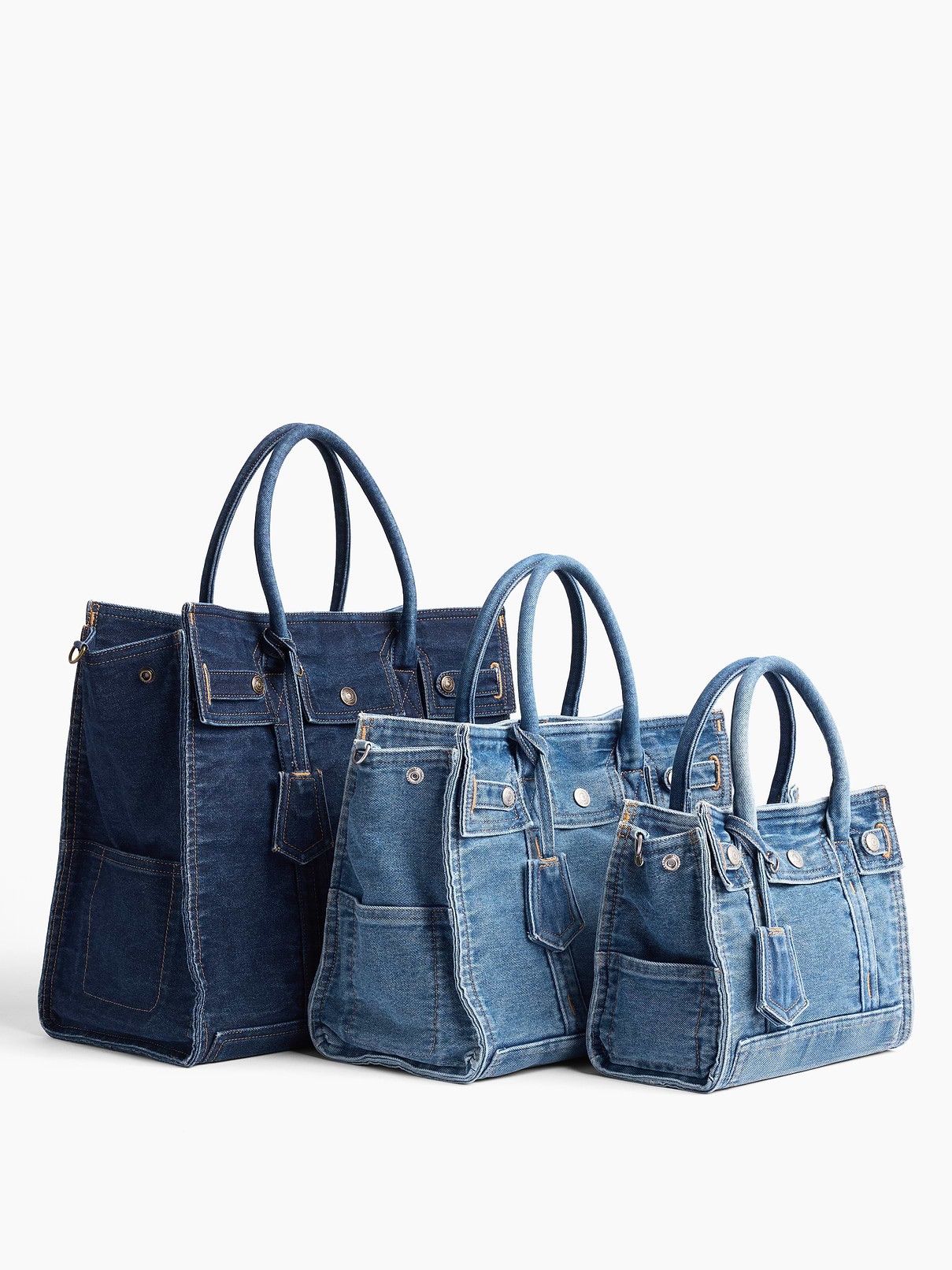 Image number 7 showing, Denim Five Pocket Tote