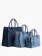Image number 8 showing, Denim Five Pocket Tote
