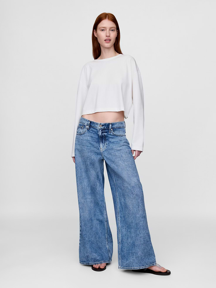 Image number 1 showing, Low Slung Extra Baggy Jeans