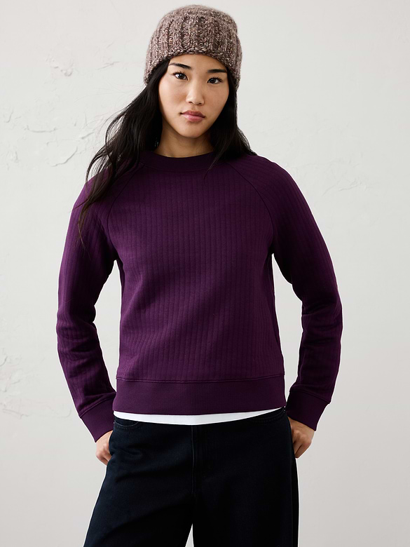Quilted Sweatshirt