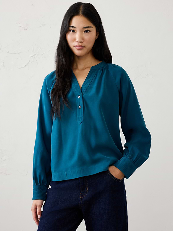 Trapunto Stitch Blouse