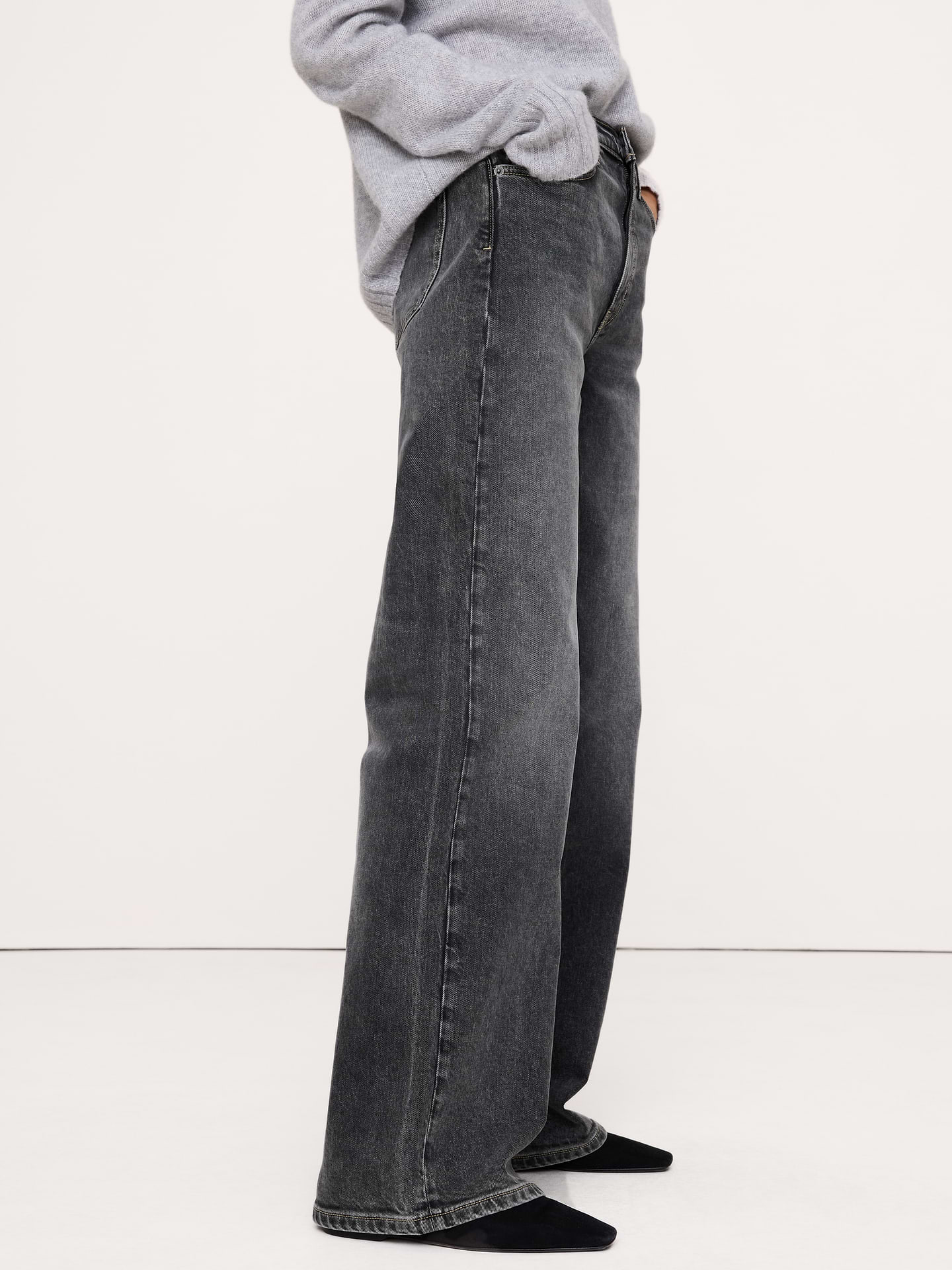 Image number 3 showing, The Icon Classic Wide-Leg Jean