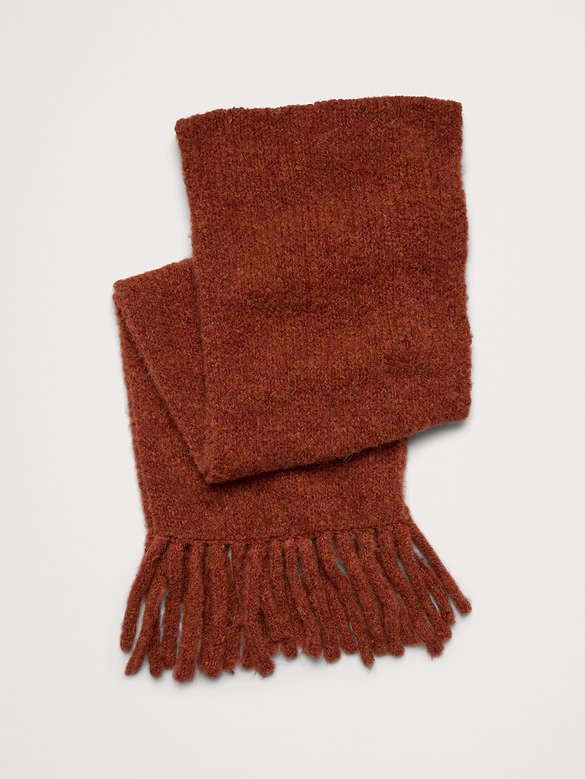 Italian Alpaca-Blend Long Scarf