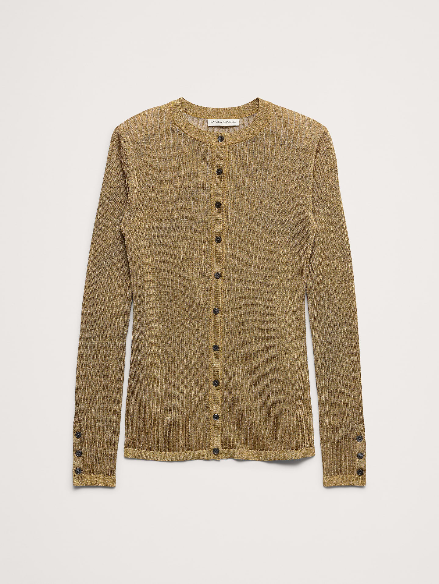 Image 6 de 7, Cardigan en tricot métallisé