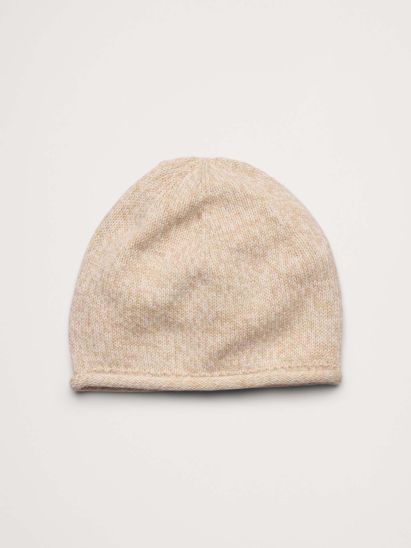 Image 1 of 1, Our take on the season's rolled beanie styles, this one is knitted from a blend of Merino wool and soft cotton with beautiful dimension., Product #907043