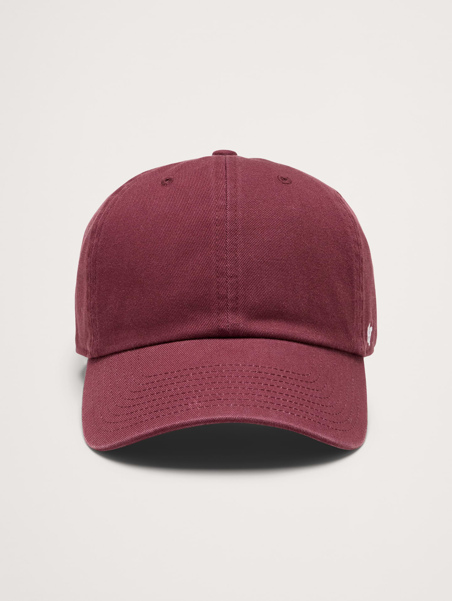 Image 1 of 1, The Clean Up baseball cap is an unstructured or “relaxed” hat with a shallow crown and curved visor, plus an adjustable strap closure for a comfortable fit. Made from garment washed cotton twill., 47: Founded in 1947 with a souvenir cart outside Boston's Fenway Park, '47 creates authentic headwear and apparel that captures the spirit of the game., Adjustable strap at back., Product #1191903