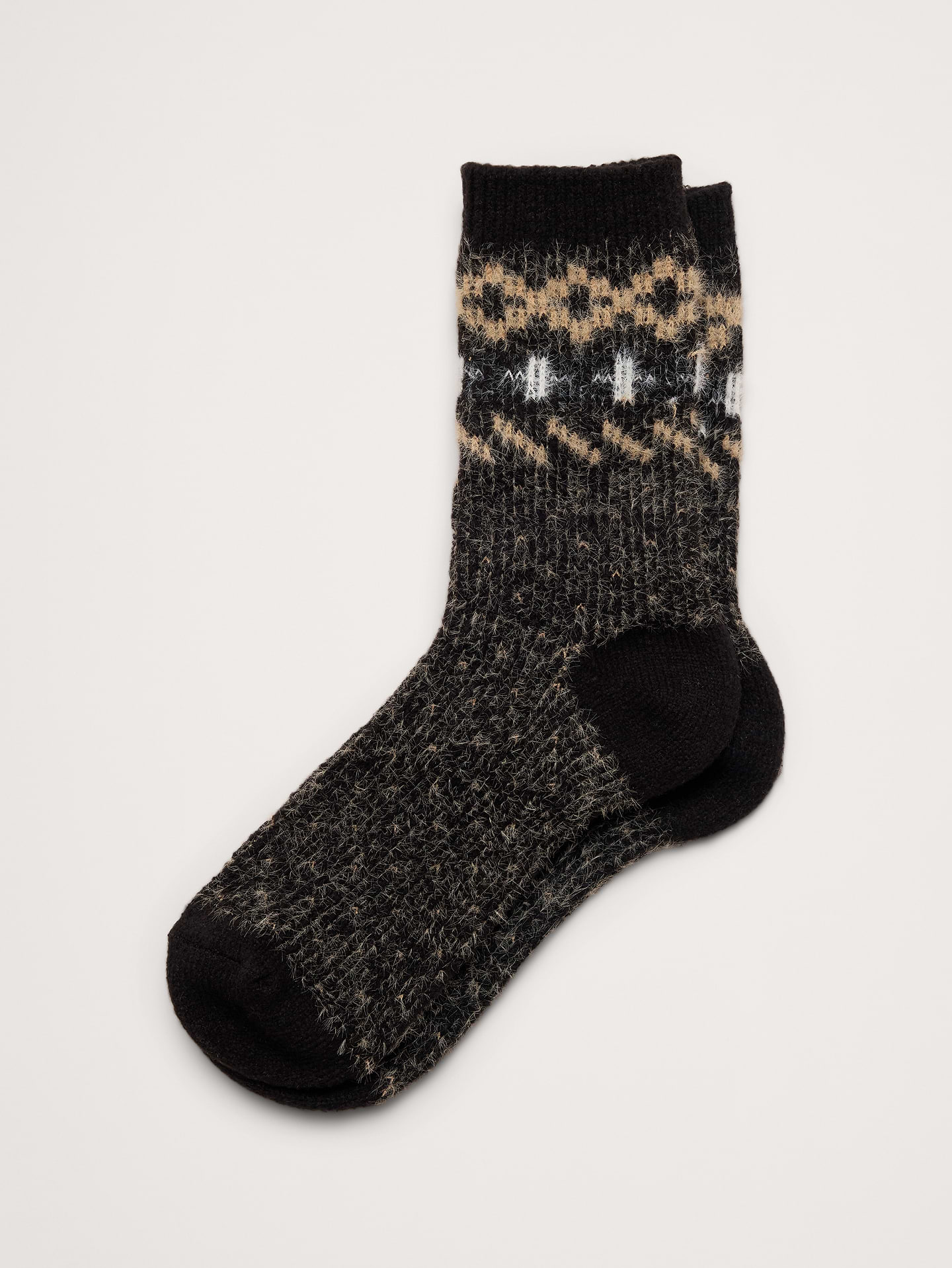 Image 1 of 1, A heritage-inspired take on the classic crew sock, featuring traditional Fair Isle motifs and a soft knit construction., Product #910031